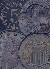 Ícone de moedas de cinco centavos